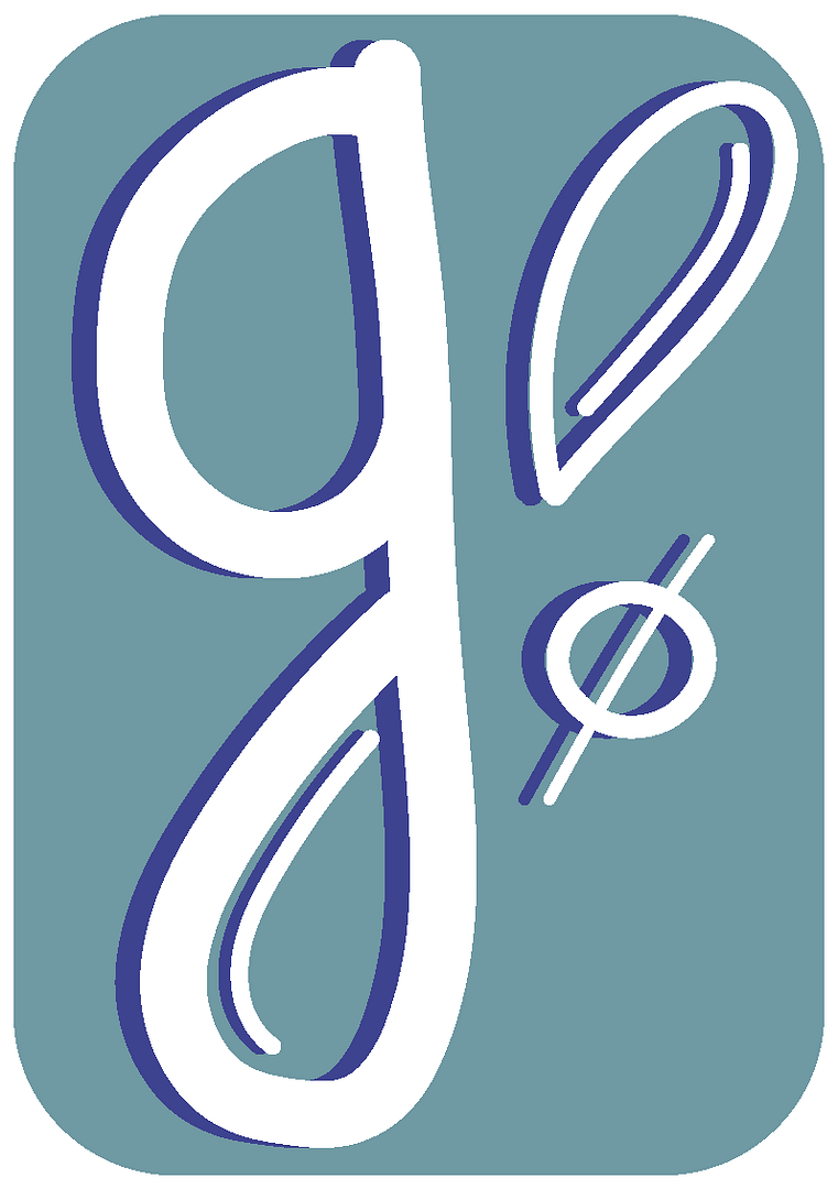 le G du logo de comme 2 gouttes d'eau